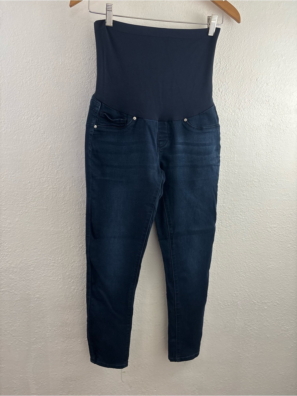 Indigo Blue dark wash maternity jeans Size S